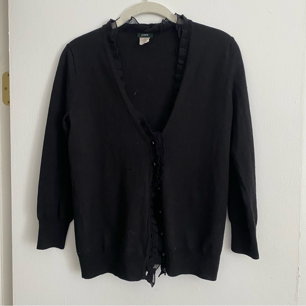 Jcrew 3/4 sleeve flutter cardigan